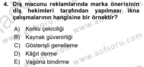 İletişim Kuramları Dersi 2025 - 2026 Yılı Yaz Okulu Sınav Soruları 4. Soru
