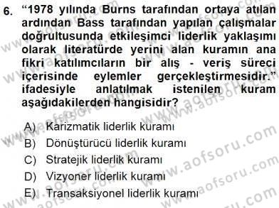 Stratejik İletişim Dersi 2015 - 2016 Yılı (Vize) Ara Sınav Soruları 6. Soru