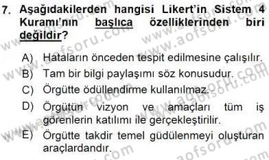 Stratejik İletişim Dersi 2015 - 2016 Yılı (Vize) Ara Sınav Soruları 7. Soru