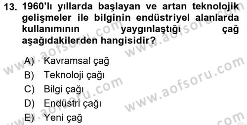 Stratejik İletişim Dersi 2017 - 2018 Yılı (Final) Dönem Sonu Sınav Soruları 13. Soru