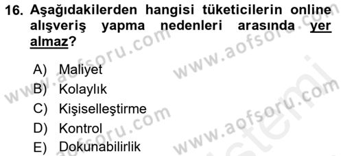 Stratejik İletişim Dersi 2018 - 2019 Yılı (Final) Dönem Sonu Sınav Soruları 16. Soru