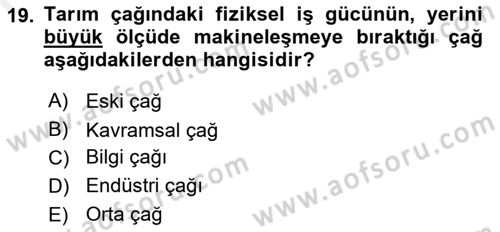 Stratejik İletişim Dersi 2018 - 2019 Yılı (Final) Dönem Sonu Sınav Soruları 19. Soru