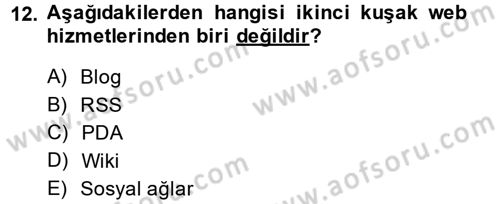 Etkili İletişim Teknikleri Dersi 2013 - 2014 Yılı (Vize) Ara Sınav Soruları 12. Soru