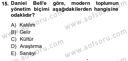 Etkili İletişim Teknikleri Dersi 2014 - 2015 Yılı (Vize) Ara Sınav Soruları 15. Soru