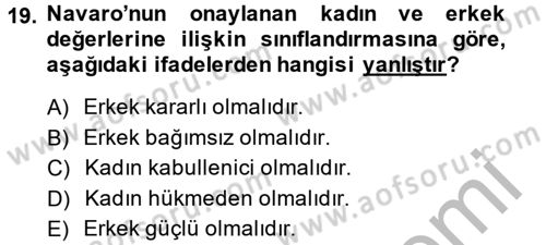 Etkili İletişim Teknikleri Dersi 2014 - 2015 Yılı (Vize) Ara Sınav Soruları 19. Soru