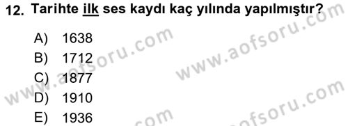 Etkili İletişim Teknikleri Dersi 2015 - 2016 Yılı (Vize) Ara Sınav Soruları 12. Soru