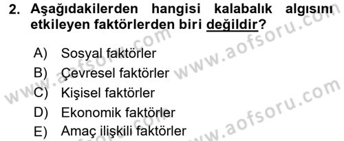 Etkili İletişim Teknikleri Dersi 2016 - 2017 Yılı 3 Ders Sınav Soruları 2. Soru