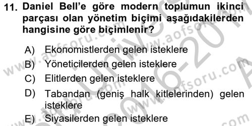 Etkili İletişim Teknikleri Dersi 2016 - 2017 Yılı (Vize) Ara Sınav Soruları 11. Soru