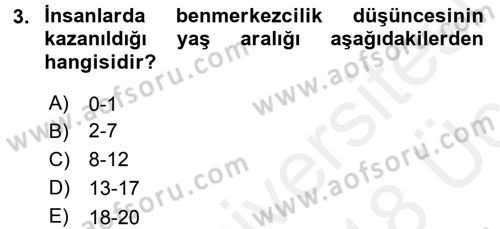 Etkili İletişim Teknikleri Dersi 2017 - 2018 Yılı 3 Ders Sınav Soruları 3. Soru