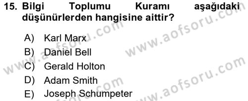 Etkili İletişim Teknikleri Dersi 2017 - 2018 Yılı (Vize) Ara Sınav Soruları 15. Soru