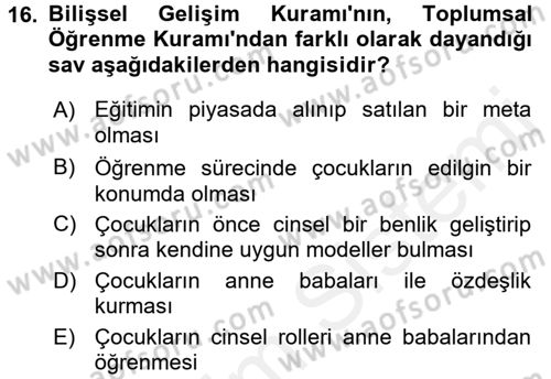 Etkili İletişim Teknikleri Dersi 2017 - 2018 Yılı (Vize) Ara Sınav Soruları 16. Soru