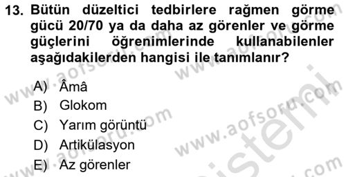 Sağlık Kurumlarında İletişim Dersi 2025 - 2026 Yılı (Final) Dönem Sonu Sınav Soruları 13. Soru