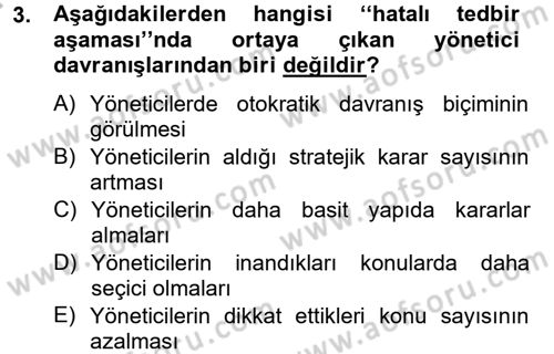 Kriz İletişimi Ve Yönetimi Dersi 2012 - 2013 Yılı (Final) Dönem Sonu Sınav Soruları 3. Soru