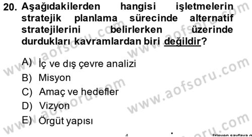 Kriz İletişimi Ve Yönetimi Dersi 2014 - 2015 Yılı (Vize) Ara Sınav Soruları 20. Soru