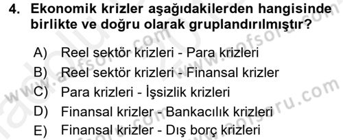 Kriz İletişimi Ve Yönetimi Dersi 2015 - 2016 Yılı (Vize) Ara Sınavı 4. Soru