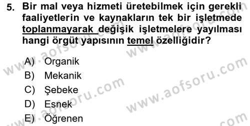 Kriz İletişimi Ve Yönetimi Dersi 2015 - 2016 Yılı (Final) Dönem Sonu Sınav Soruları 5. Soru