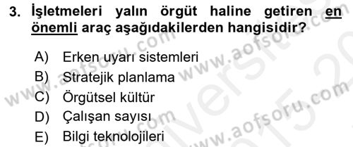 Kriz İletişimi Ve Yönetimi Dersi 2015 - 2016 Yılı Tek Ders Sınav Soruları 3. Soru