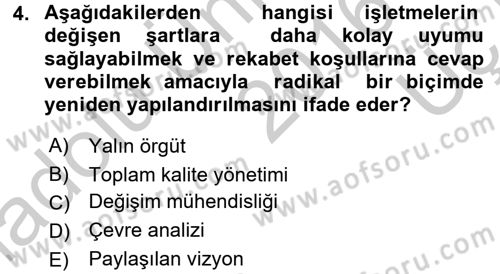 Kriz İletişimi Ve Yönetimi Dersi 2016 - 2017 Yılı 3 Ders Sınav Soruları 4. Soru