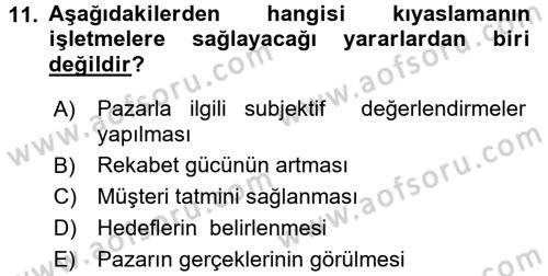 Kriz İletişimi Ve Yönetimi Dersi 2016 - 2017 Yılı (Vize) Ara Sınav Soruları 11. Soru