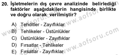 Kriz İletişimi Ve Yönetimi Dersi 2016 - 2017 Yılı (Vize) Ara Sınav Soruları 20. Soru