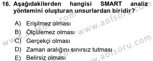 Kriz İletişimi Ve Yönetimi Dersi 2017 - 2018 Yılı 3 Ders Sınav Soruları 16. Soru