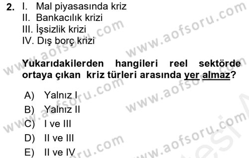 Kriz İletişimi Ve Yönetimi Dersi 2017 - 2018 Yılı (Vize) Ara Sınav Soruları 2. Soru