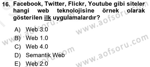 Kriz İletişimi Ve Yönetimi Dersi 2017 - 2018 Yılı (Final) Dönem Sonu Sınav Soruları 16. Soru