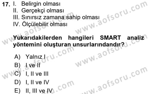 Kriz İletişimi Ve Yönetimi Dersi 2017 - 2018 Yılı (Final) Dönem Sonu Sınav Soruları 17. Soru