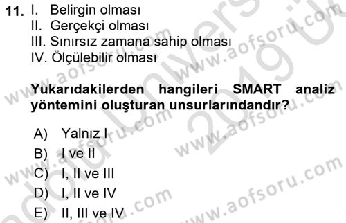 Kriz İletişimi Ve Yönetimi Dersi 2018 - 2019 Yılı 3 Ders Sınav Soruları 11. Soru