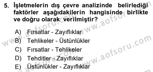 Kriz İletişimi Ve Yönetimi Dersi 2018 - 2019 Yılı Yaz Okulu Sınav Soruları 5. Soru