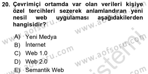 Kriz İletişimi Ve Yönetimi Dersi 2020 - 2021 Yılı Yaz Okulu Sınav Soruları 20. Soru
