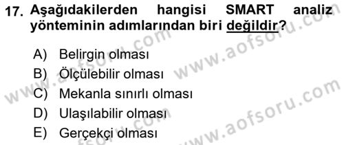 Kriz İletişimi Ve Yönetimi Dersi 2021 - 2022 Yılı Yaz Okulu Sınav Soruları 17. Soru