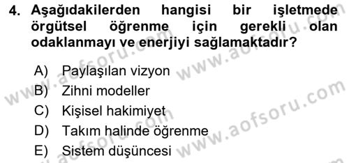 Kriz İletişimi Ve Yönetimi Dersi 2022 - 2023 Yılı Yaz Okulu Sınav Soruları 4. Soru
