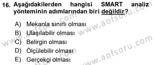 Kriz İletişimi Ve Yönetimi Dersi 2023 - 2024 Yılı Yaz Okulu Sınav Soruları 16. Soru