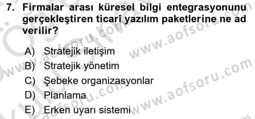 Kriz İletişimi Ve Yönetimi Dersi 2024 - 2025 Yılı Yaz Okulu Sınav Soruları 7. Soru