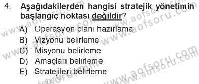 Kurumsal İletişim Dersi 2012 - 2013 Yılı Tek Ders Sınav Soruları 4. Soru