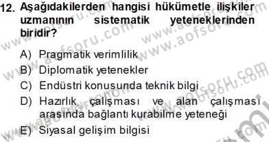 Kurumsal İletişim Dersi 2013 - 2014 Yılı Tek Ders Sınav Soruları 12. Soru