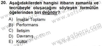 Kurumsal İletişim Dersi 2013 - 2014 Yılı Tek Ders Sınav Soruları 20. Soru