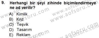 Kurumsal İletişim Dersi 2013 - 2014 Yılı Tek Ders Sınav Soruları 9. Soru