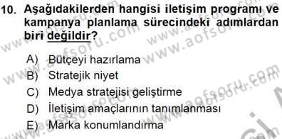 Kurumsal İletişim Dersi Ara Sınavı Deneme Sınav Soruları 10. Soru