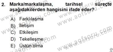 Kurumsal İletişim Dersi 2015 - 2016 Yılı (Vize) Ara Sınav Soruları 2. Soru