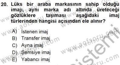 Kurumsal İletişim Dersi 2015 - 2016 Yılı (Vize) Ara Sınav Soruları 20. Soru