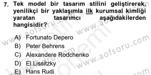 Kurumsal İletişim Dersi 2016 - 2017 Yılı (Final) Dönem Sonu Sınavı 7. Soru