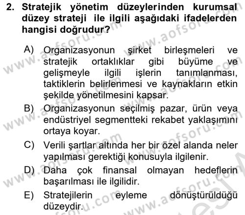 Kurumsal İletişim Dersi 2021 - 2022 Yılı (Final) Dönem Sonu Sınav Soruları 2. Soru