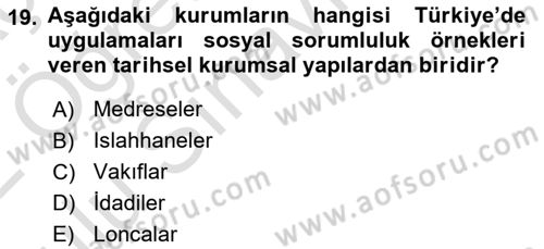 Kurumsal İletişim Dersi 2021 - 2022 Yılı Yaz Okulu Sınav Soruları 19. Soru