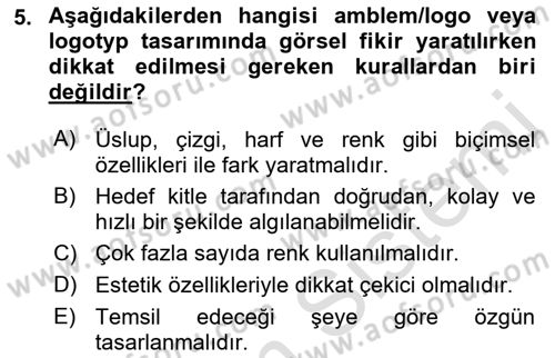 Kurumsal İletişim Dersi 2021 - 2022 Yılı Yaz Okulu Sınav Soruları 5. Soru