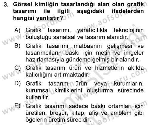 Kurumsal İletişim Dersi 2022 - 2023 Yılı (Final) Dönem Sonu Sınav Soruları 3. Soru