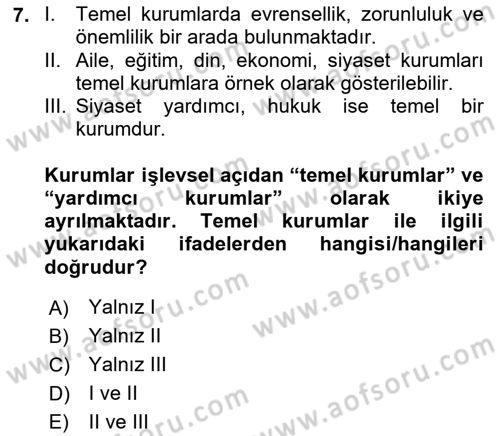 Kurumsal İletişim Dersi Ara Sınavı Deneme Sınav Soruları 7. Soru