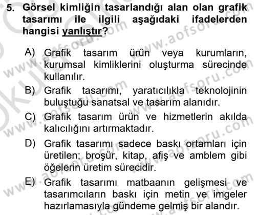 Kurumsal İletişim Dersi 2024 - 2025 Yılı Yaz Okulu Sınav Soruları 5. Soru