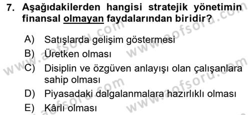 Kurumsal İletişim Dersi 2025 - 2026 Yılı (Vize) Ara Sınav Soruları 7. Soru